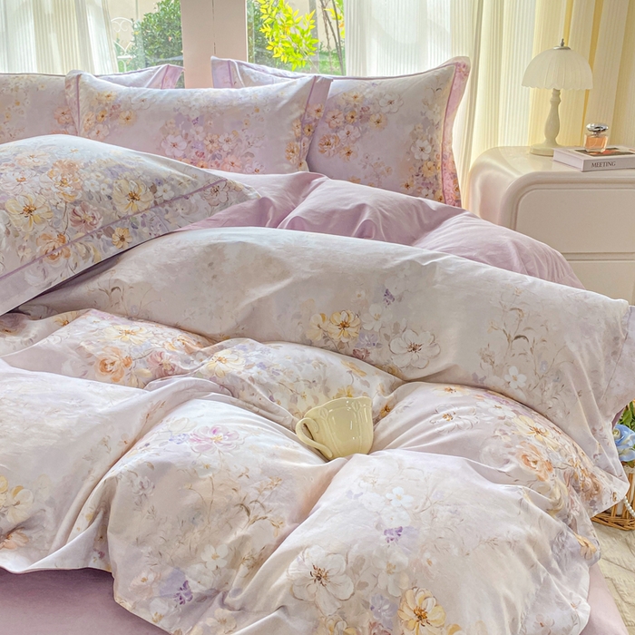 91家纺网 家纺一手货源 找家纺 （总）凌鼎 2026新款高支高密100%全棉数码印花四件套