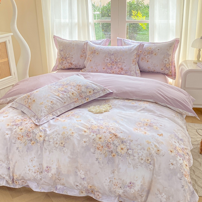 91家纺网 家纺一手货源 找家纺 （总）凌鼎 2026新款高支高密100%全棉数码印花四件套