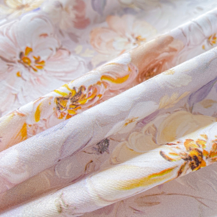 91家纺网 家纺一手货源 找家纺 凌鼎 2026新款高支高密100%全棉数码印花四件套 茶语之桔