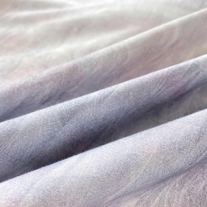 91家纺网 家纺一手货源 找家纺 凌鼎 2026新款高支高密100%全棉数码印花四件套 浮光意境紫