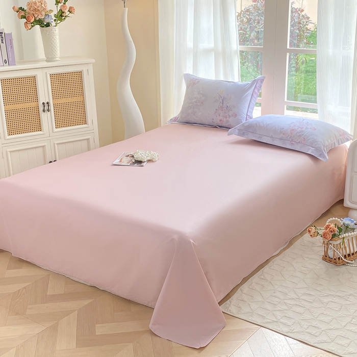 91家纺网 家纺一手货源 找家纺 凌鼎 2026新款高支高密100%全棉数码印花四件套 梦游园紫