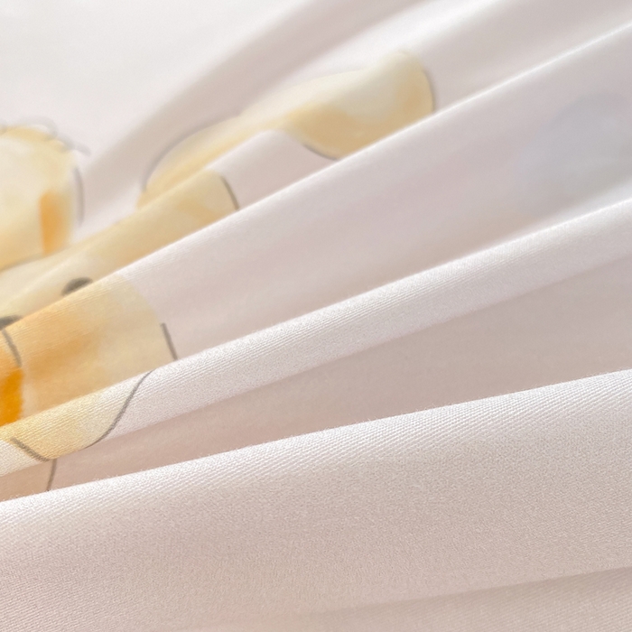 91家纺网 家纺一手货源 找家纺 凌鼎 2026新款高支高密100%全棉数码印花四件套 兔仔甜梦米