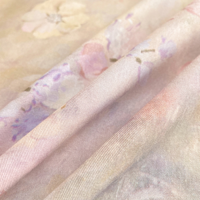 91家纺网 家纺一手货源 找家纺 凌鼎 2026新款高支高密100%全棉数码印花四件套 月光水影粉