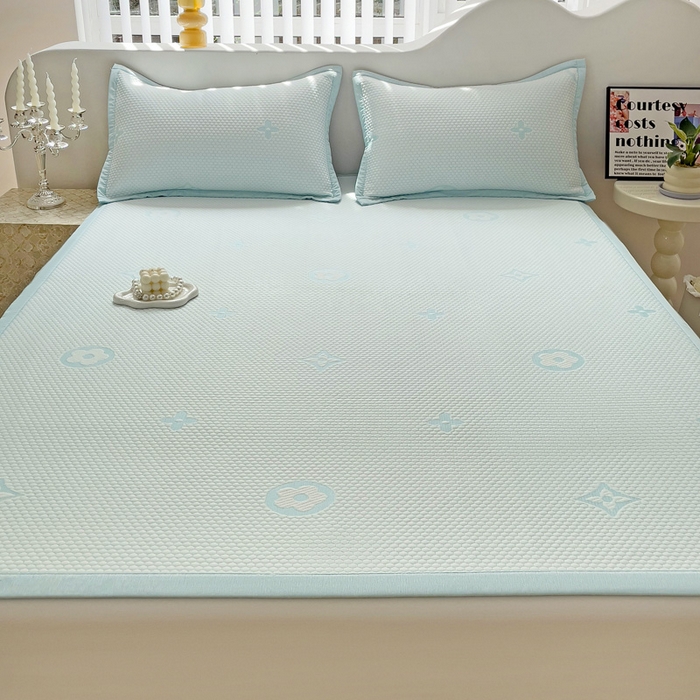 91家纺网 家纺一手货源 找家纺 （总）逸尚阁 2026新款凉感凉豆豆提花凉席三件套星尘豆豆席