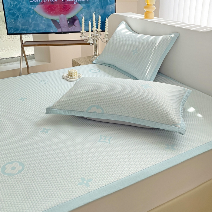 91家纺网 家纺一手货源 找家纺 （总）逸尚阁 2026新款凉感凉豆豆提花凉席三件套星尘豆豆席