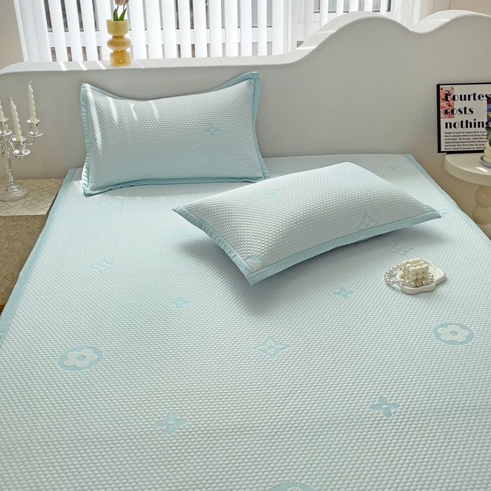 91家纺网 家纺一手货源 找家纺 （总）逸尚阁 2026新款凉感凉豆豆提花凉席三件套星尘豆豆席