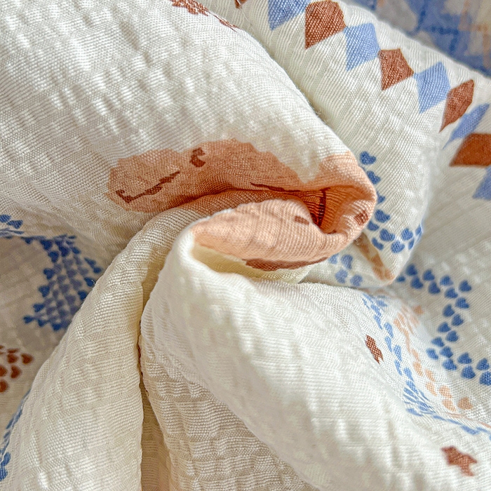 91家纺网 家纺一手货源 找家纺 仟网汇 2026新款法式花边泡芙纱夏被四件套 萌趣熊