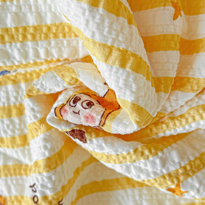 91家纺网 家纺一手货源 找家纺 仟网汇 2026新款法式花边泡芙纱夏被四件套 晚安星人