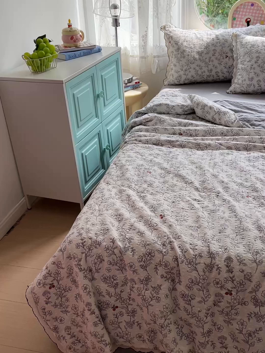 91家纺网 家纺一手货源 找家纺 仟网汇 2026新款法式花边泡芙纱夏被四件套 悦己