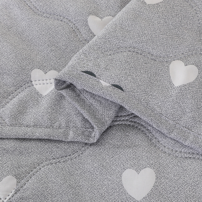 91家纺网 家纺一手货源 找家纺 太阳树家纺 2026新款钻石绒亲肤夏凉被夏被空调被 爱心-灰色
