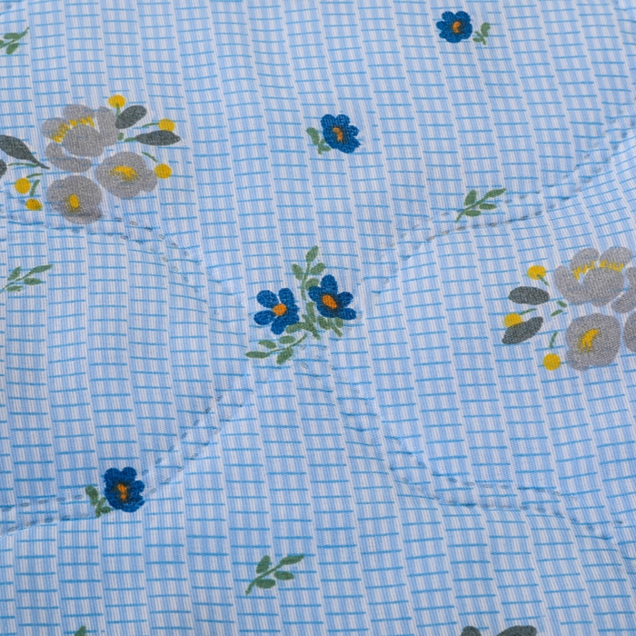 91家纺网 家纺一手货源 找家纺 太阳树家纺 2026新款钻石绒亲肤夏凉被夏被空调被 花涧艺-蓝