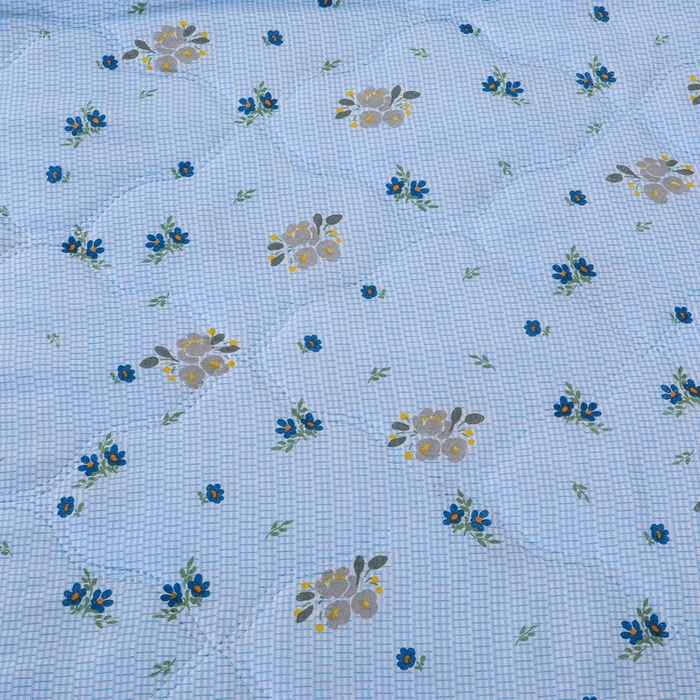 91家纺网 家纺一手货源 找家纺 太阳树家纺 2026新款钻石绒亲肤夏凉被夏被空调被 花涧艺-蓝