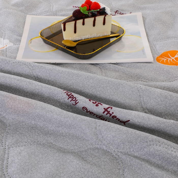 91家纺网 家纺一手货源 找家纺 太阳树家纺 2026新款钻石绒亲肤夏凉被夏被空调被 天鹅恋-灰