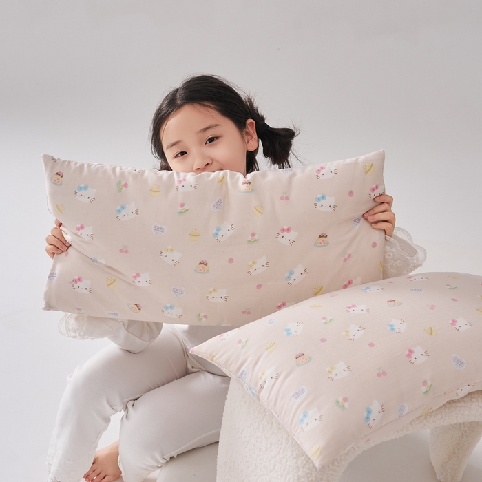 91家纺网 家纺一手货源 找家纺 暖阳 2026新款儿童全棉加长款棉花枕 儿童加长枕-好多喵喵