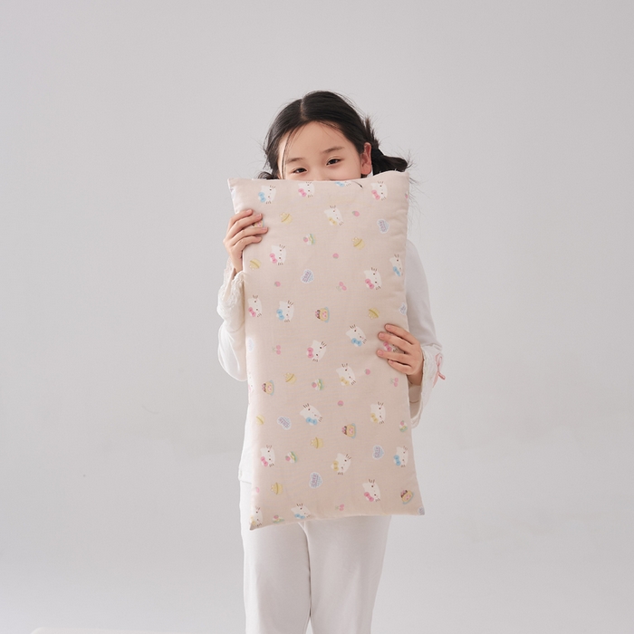 91家纺网 家纺一手货源 找家纺 暖阳 2026新款儿童全棉加长款棉花枕 儿童加长枕-好多喵喵