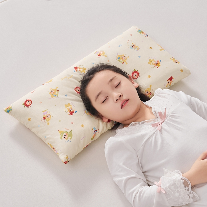 91家纺网 家纺一手货源 找家纺 暖阳 2026新款儿童全棉加长款棉花枕 儿童加长枕-好多星仔