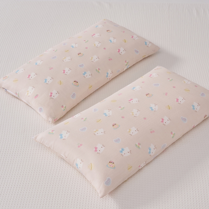 91家纺网 家纺一手货源 找家纺 暖阳 2026新款儿童全棉加长款棉花枕 儿童加长枕-好多喵喵