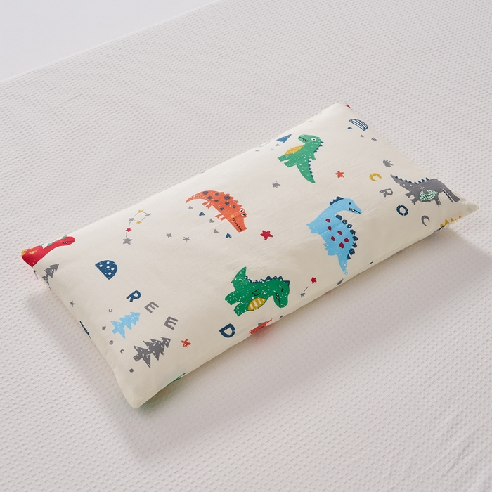 91家纺网 家纺一手货源 找家纺 暖阳 2026新款儿童全棉加长款棉花枕 儿童加长枕-好多恐龙