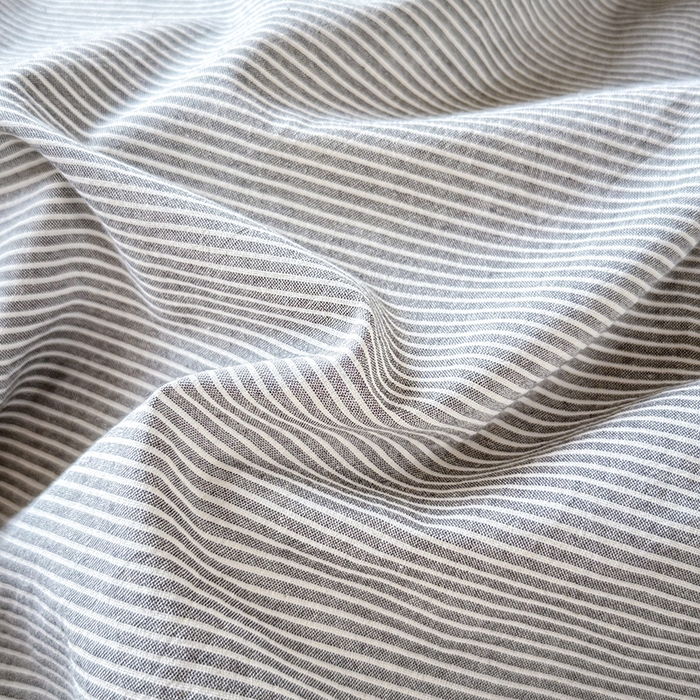 91家纺网 家纺一手货源 找家纺 鑫田家纺 2026新款全棉水洗棉四件套纯棉格子学生宿舍床单三件套床笠套件 细灰条纹