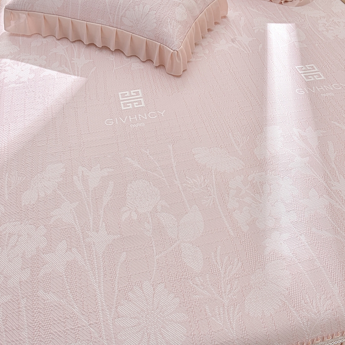 91家纺网 家纺一手货源 找家纺 （总）绘萱家居 2026新款PE提花冰凉豆豆床裙款凉席席子凉席