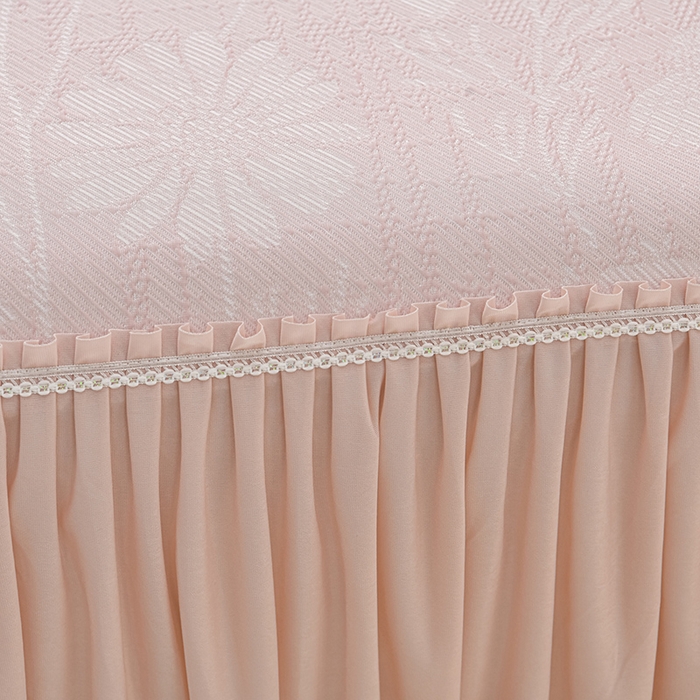 91家纺网 家纺一手货源 找家纺 （总）绘萱家居 2026新款PE提花冰凉豆豆床裙款凉席席子凉席