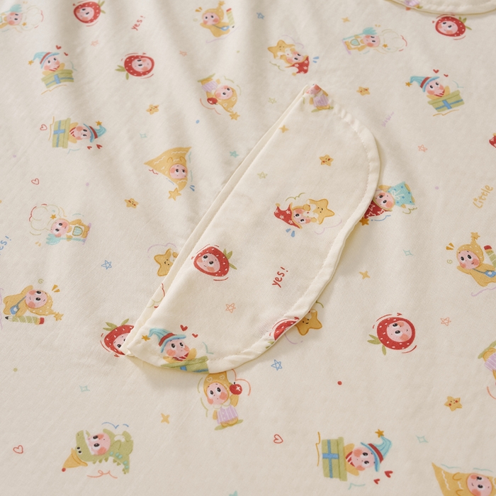 91家纺网 家纺一手货源 找家纺 （总）暖阳 2026新款儿童双层纱布睡袋盖毯