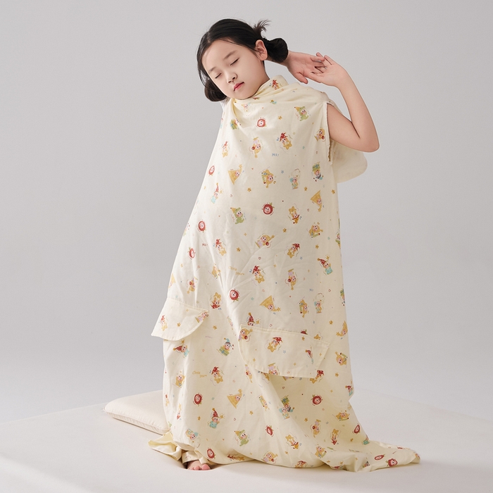 91家纺网 家纺一手货源 找家纺 （总）暖阳 2026新款儿童双层纱布睡袋盖毯