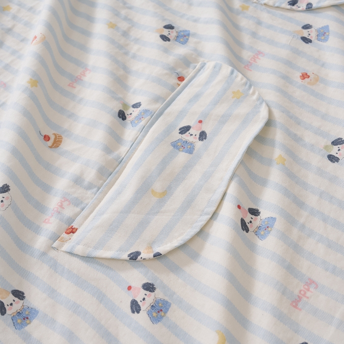 91家纺网 家纺一手货源 找家纺 暖阳 2026新款儿童双层纱布睡袋盖毯 睡袋-睡衣小狗