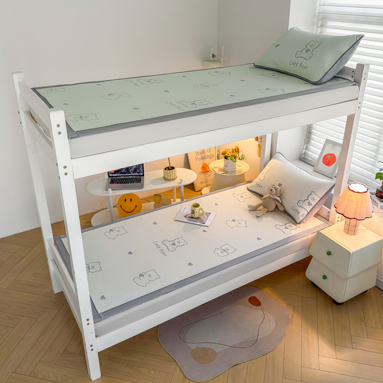 91家纺网 家纺一手货源 找家纺 （总）爱思凯家纺 2026新款A类凉感冰豆豆宿舍学生凉席