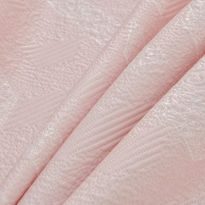 91家纺网 家纺一手货源 找家纺 绘萱家居 2026新款PE提花冰凉豆豆床裙款凉席席子凉席 帝塞纳-粉