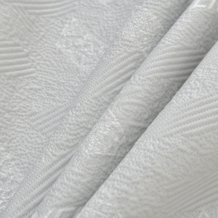 91家纺网 家纺一手货源 找家纺 绘萱家居 2026新款PE提花冰凉豆豆床裙款凉席席子凉席 帝塞纳-灰