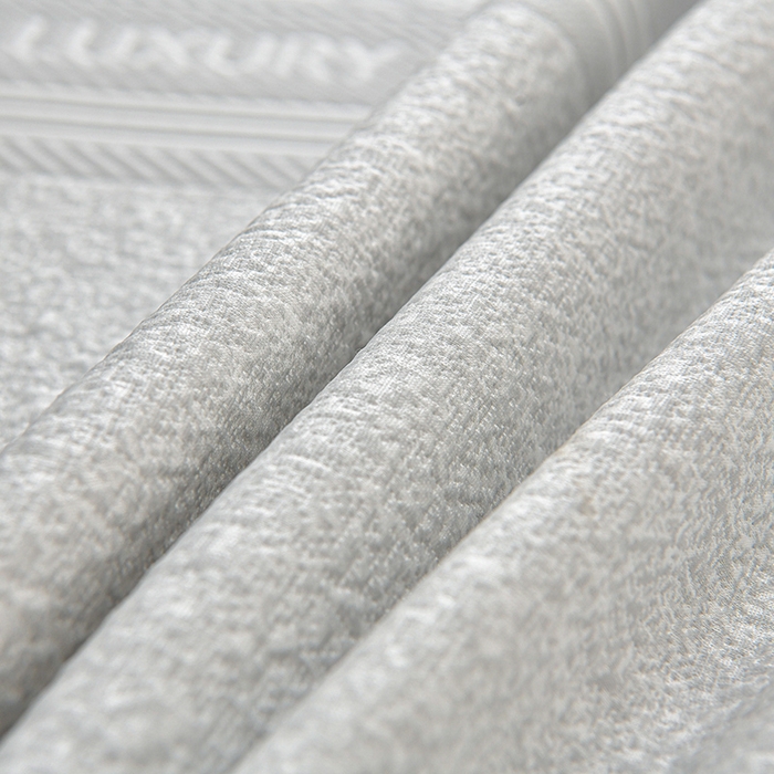 91家纺网 家纺一手货源 找家纺 绘萱家居 2026新款PE提花冰凉豆豆床裙款凉席席子凉席 清风叶蔓-灰