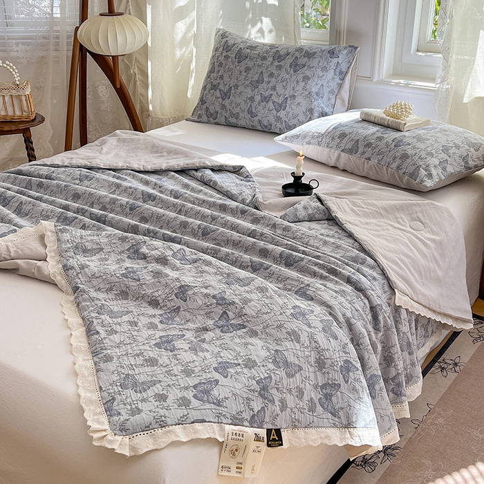 91家纺网 家纺一手货源 找家纺 （总）VIP被业 2026新款莱赛尔棉天丝蚕蛹凉感A类夏被空调被夏凉被