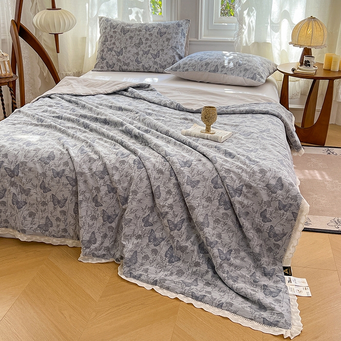 91家纺网 家纺一手货源 找家纺 （总）VIP被业 2026新款莱赛尔棉天丝蚕蛹凉感A类夏被空调被夏凉被