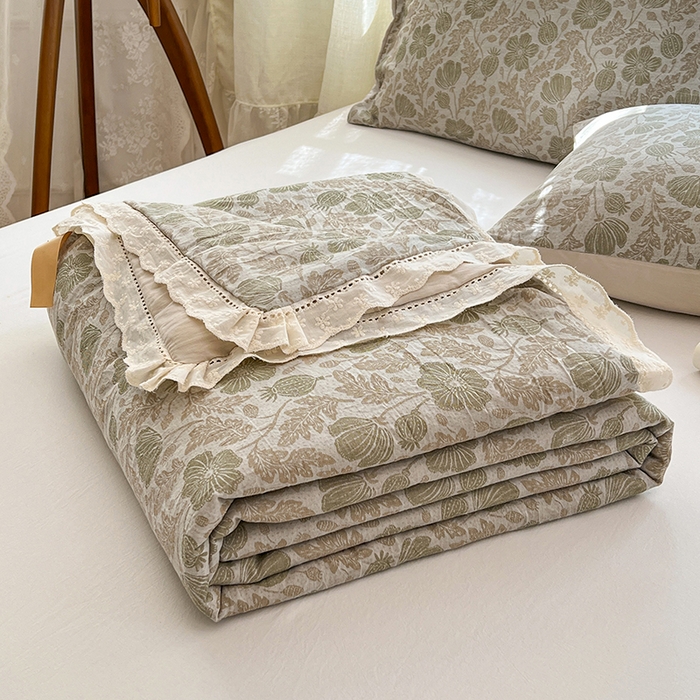 91家纺网 家纺一手货源 找家纺 VIP被业 2026新款莱赛尔棉天丝蚕蛹凉感A类夏被空调被夏凉被 花妃