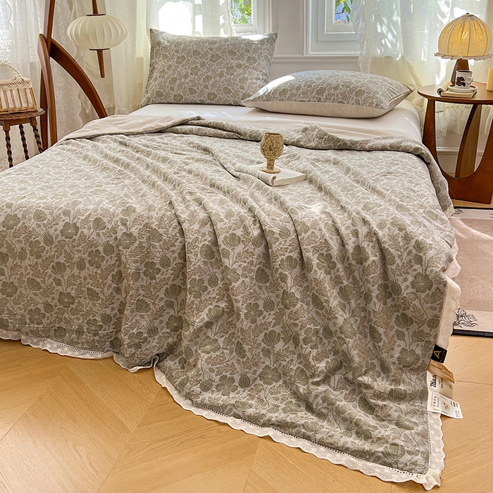 91家纺网 家纺一手货源 找家纺 VIP被业 2026新款莱赛尔棉天丝蚕蛹凉感A类夏被空调被夏凉被 花妃