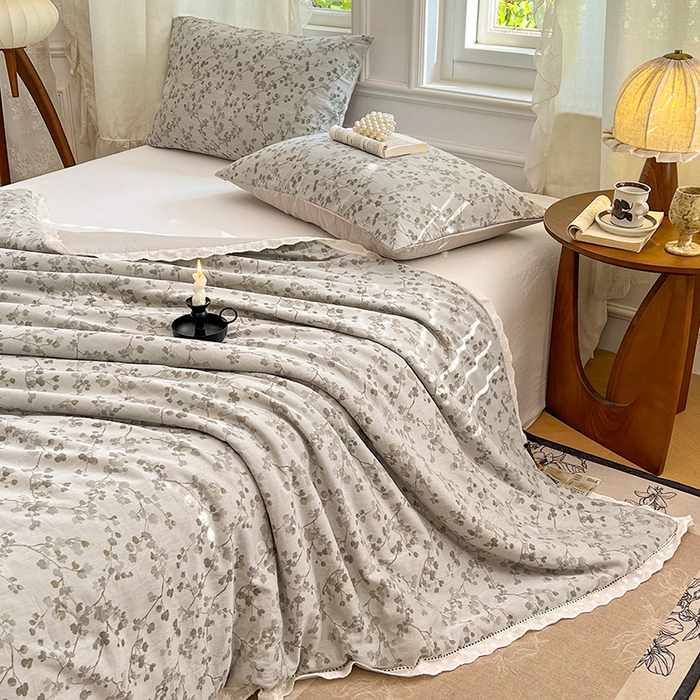 91家纺网 家纺一手货源 找家纺 VIP被业 2026新款莱赛尔棉天丝蚕蛹凉感A类夏被空调被夏凉被 柔韵