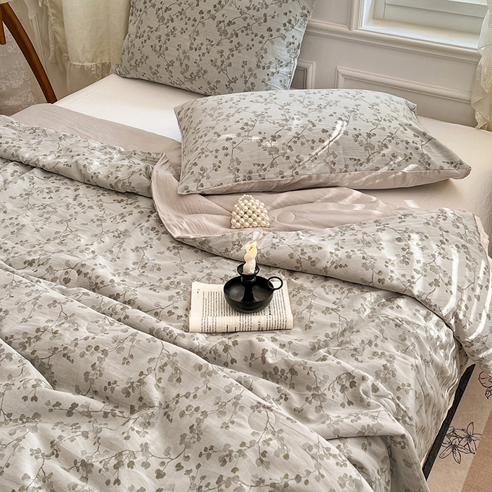 91家纺网 家纺一手货源 找家纺 VIP被业 2026新款莱赛尔棉天丝蚕蛹凉感A类夏被空调被夏凉被 柔韵