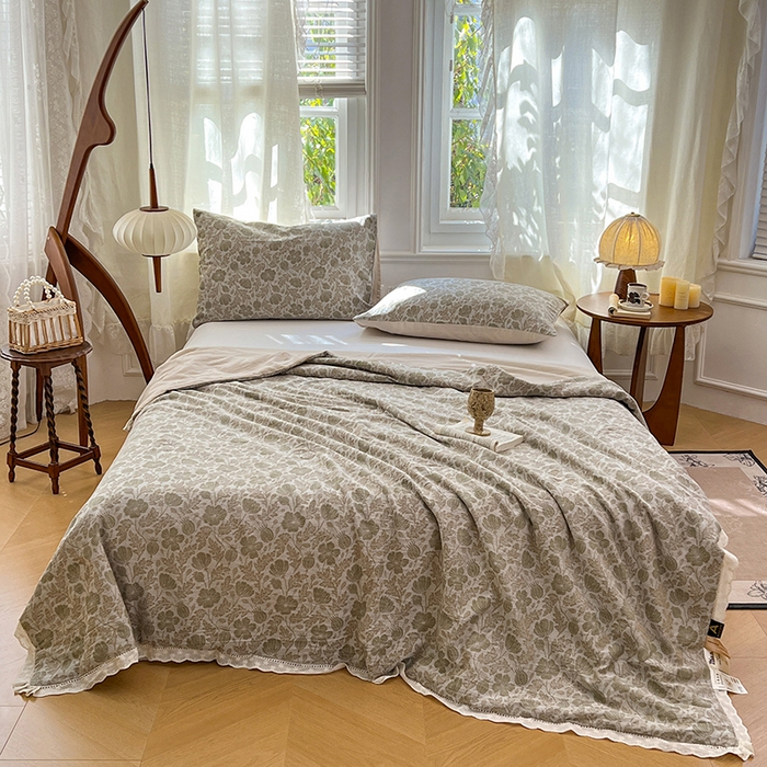 91家纺网 家纺一手货源 找家纺 VIP被业 2026新款莱赛尔棉天丝蚕蛹凉感A类夏被空调被夏凉被 花妃