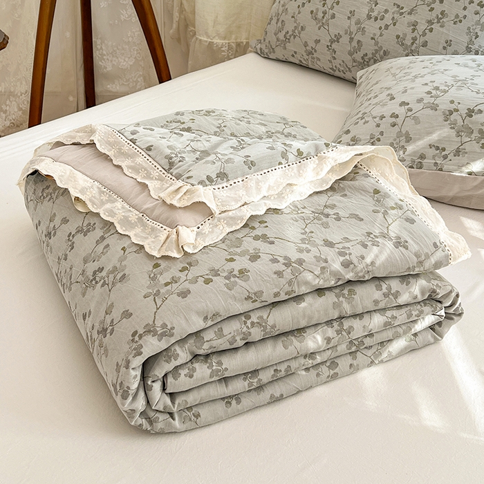 91家纺网 家纺一手货源 找家纺 VIP被业 2026新款莱赛尔棉天丝蚕蛹凉感A类夏被空调被夏凉被 柔韵