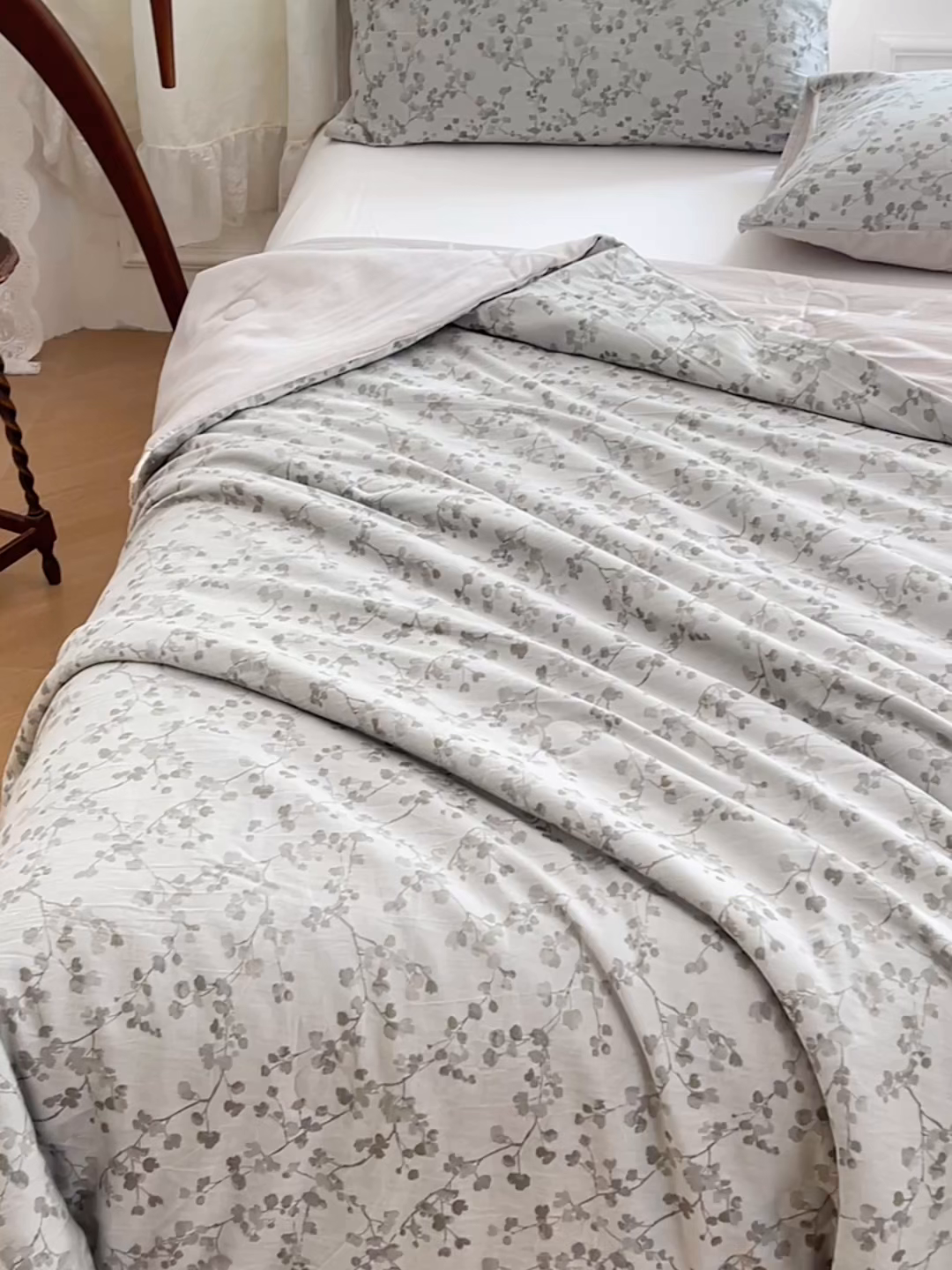 91家纺网 家纺一手货源 找家纺 VIP被业 2026新款莱赛尔棉天丝蚕蛹凉感A类夏被空调被夏凉被 柔韵