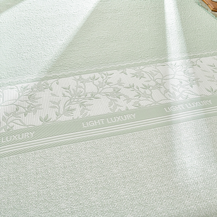 91家纺网 家纺一手货源 找家纺 绘萱家居 2026新款PE提花冰凉豆豆床裙款凉席席子凉席 清风叶蔓-绿