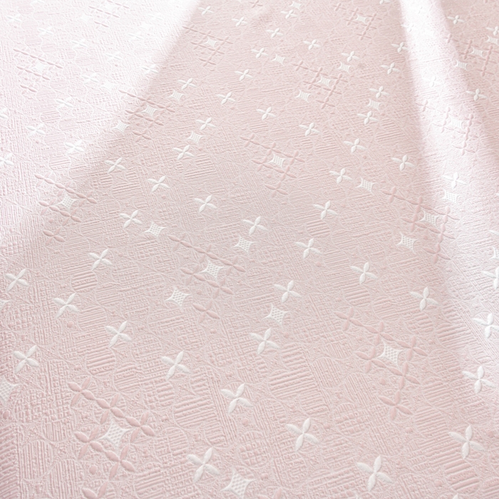 91家纺网 家纺一手货源 找家纺 绘萱家居 2026新款PE提花冰凉豆豆床裙款凉席席子凉席 星愿-粉