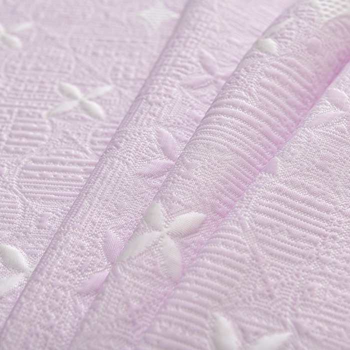 91家纺网 家纺一手货源 找家纺 绘萱家居 2026新款PE提花冰凉豆豆床裙款凉席席子凉席 星愿-紫