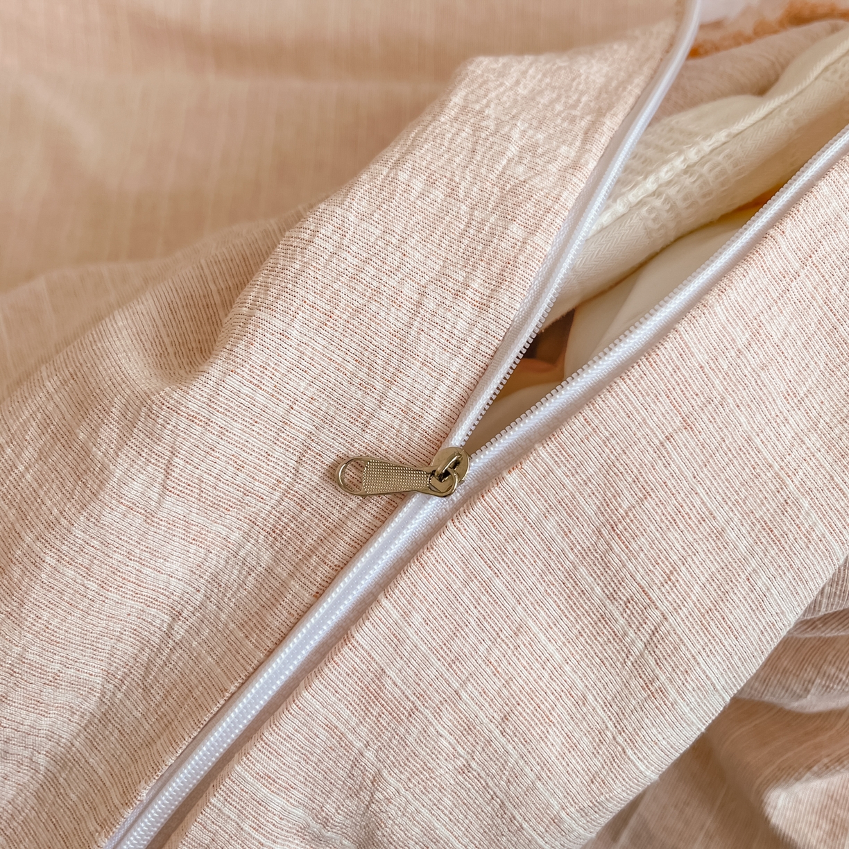 91家纺网 家纺一手货源 找家纺 （总）蓝极人 2026新款色织水洗麻纯色四件套