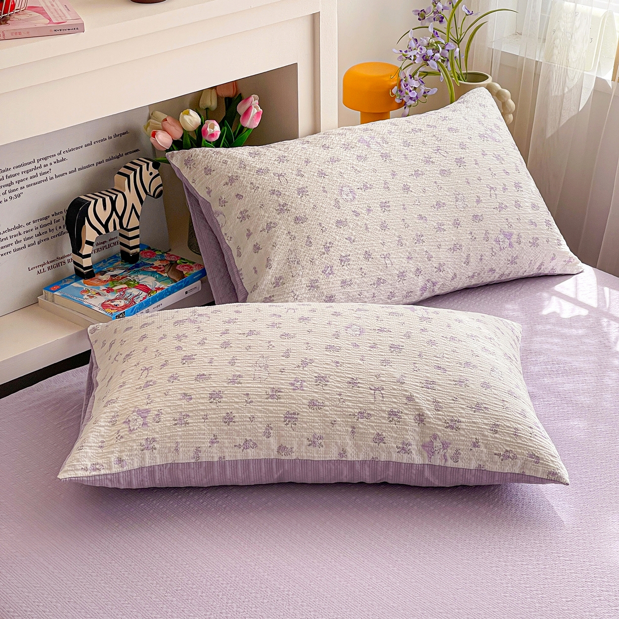 91家纺网 家纺一手货源 找家纺 （总）N先生+V 13814689556 发大图/买家秀 2026新款A类软糯糯泡芙纱四件套