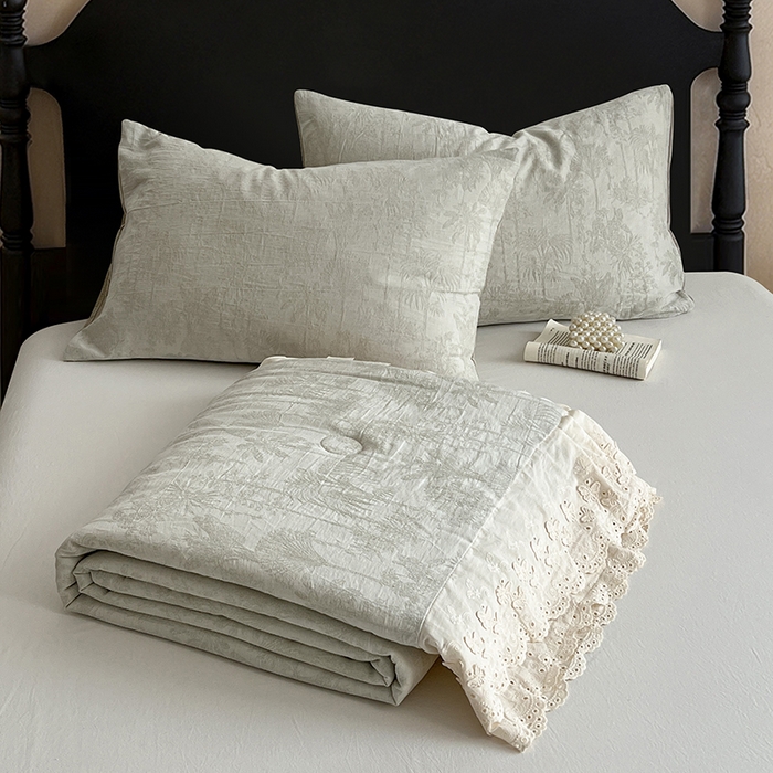 91家纺网 家纺一手货源 找家纺 （总）VIP被业 2026新款棉麻莱塞尔蚕蛹凉感A类夏被四件套空调被