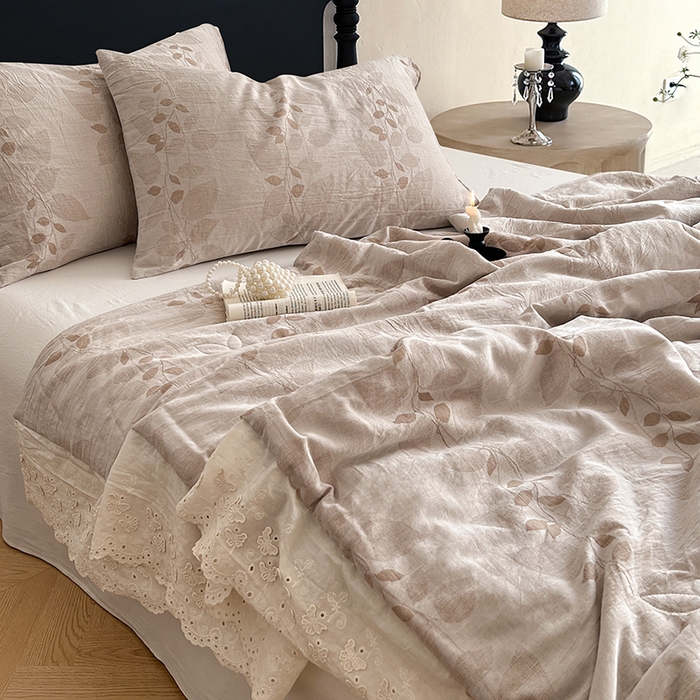 91家纺网 家纺一手货源 找家纺 （总）VIP被业 2026新款棉麻莱塞尔蚕蛹凉感A类夏被四件套空调被