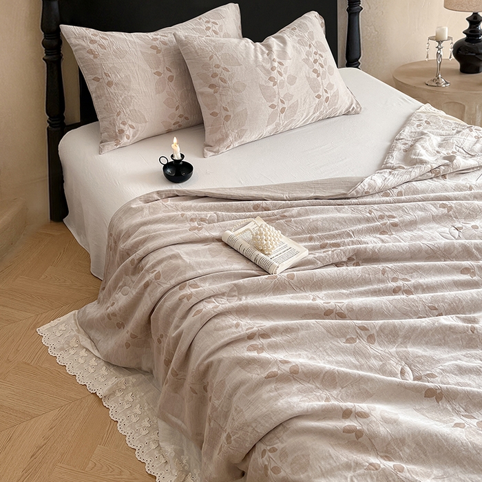 91家纺网 家纺一手货源 找家纺 （总）VIP被业 2026新款棉麻莱塞尔蚕蛹凉感A类夏被四件套空调被