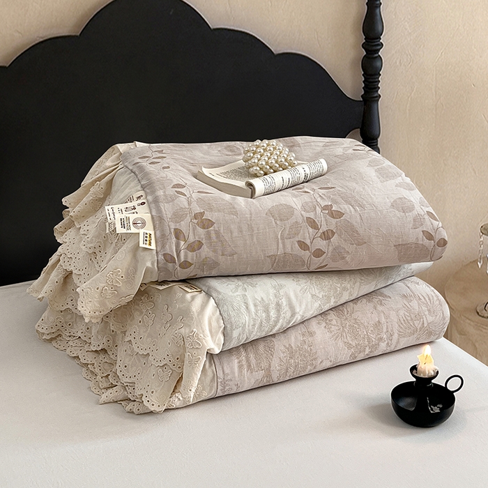 VIP被业 2026新款棉麻莱塞尔蚕蛹凉感A类夏被四件套空调被 组合图仅供参考不可下单